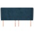 Cabecero con orejas de terciopelo azul oscuro 203x23x118/128