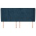 Cabecero con orejas de terciopelo azul oscuro 183x23x118/128
