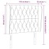 Cabecero con orejas de tela gris claro 103x23x118/128