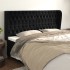 Cabecero con orejas de terciopelo gris claro 183x23x118/128