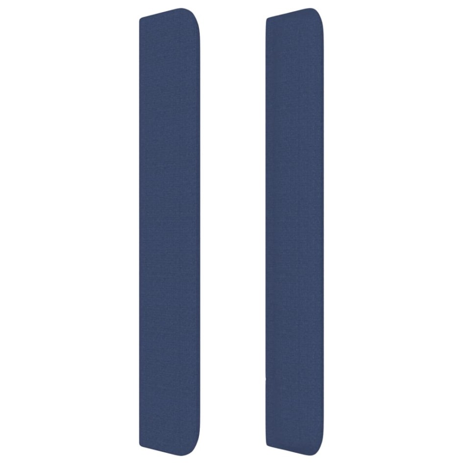 Cabecero con orejas de tela azul 147x16x118/128