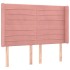 Cabecero con orejas de terciopelo rosa 147x16x118/128