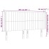 Cabecero con orejas de tela gris claro 203x16x118/128