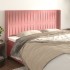 Cabecero con orejas de terciopelo rosa 163x16x118/128
