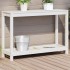 Mesa de plantación con estante madera pino blanco 108x35x75