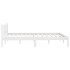Estructura de cama sin colchón madera maciza blanco 140x190
