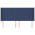 Cabecero con orejas de tela azul 183x16x118/128