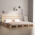 Estructura de cama sin colchón madera de pino maciza 120x200