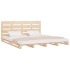Estructura de cama sin colchón madera de pino maciza 120x200