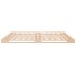 Estructura de cama sin colchón madera de pino maciza 120x200
