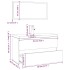 Set de muebles de baño madera contrachapada marrón