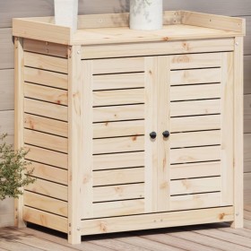 Mesa de plantación con estantes madera pino 82,5x50x86,5