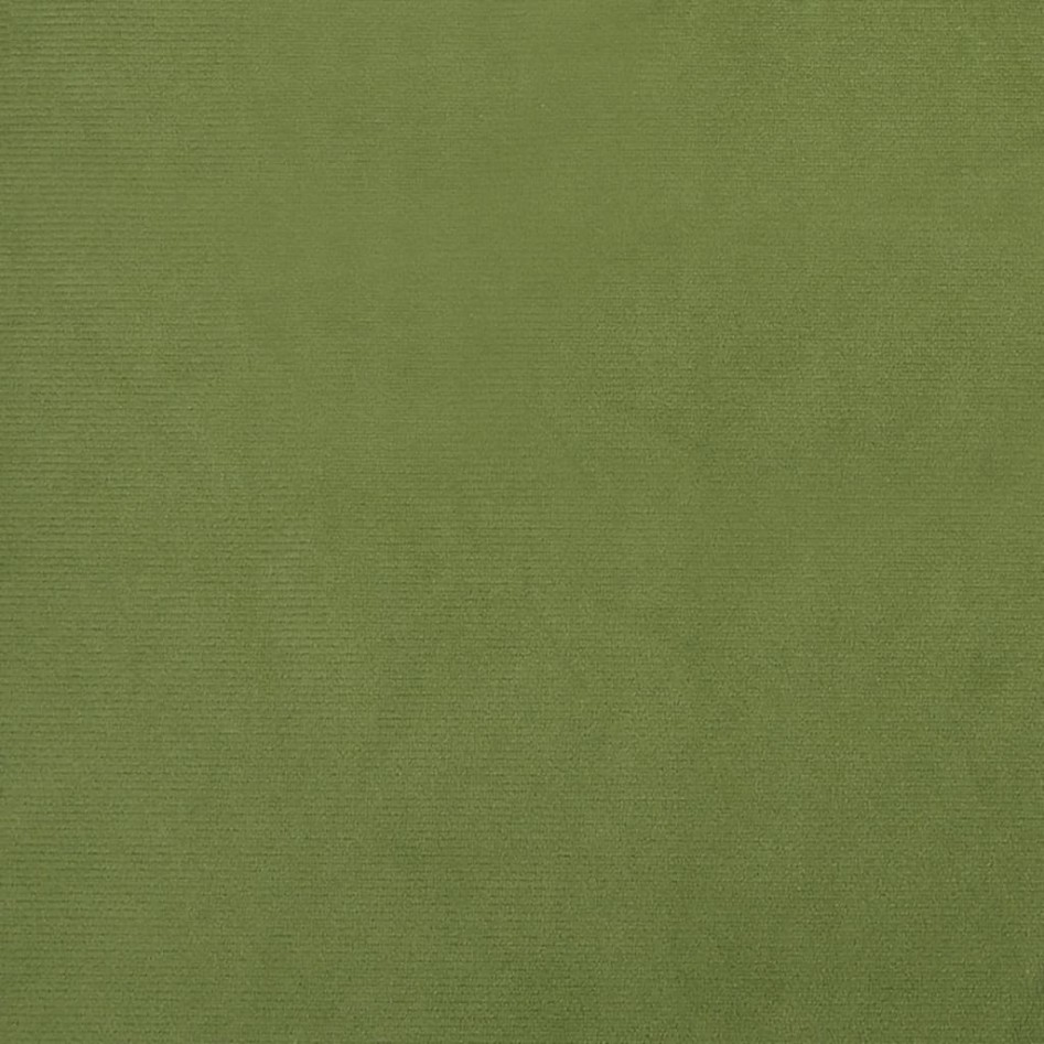 Sillón mecedora patas madera y taburete terciopelo verde