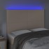 Cabecero luces LED cuero sintético capuchino