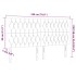 Cabecero con luces LED terciopelo rosa 180x7x118/128