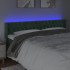 Cabecero con LED de terciopelo verde oscuro 203x16x78/88