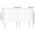 Cabecero con LED de terciopelo rosa 183x16x118/128