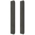 Cabecero con LED de terciopelo gris oscuro 147x16x118/128