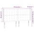 Cabecero con LED de terciopelo rosa 163x16x118/128