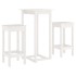 Set de bar 3 piezas madera maciza de pino