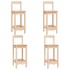 Set de bar 5 piezas madera maciza de