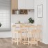 Set de bar 5 piezas madera maciza de