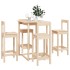 Set de bar 5 piezas madera maciza de