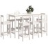 Set de bar 9 piezas madera maciza de pino