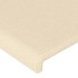 Cama sin colchón tela color crema 160x200