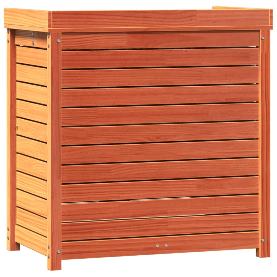 Mesa plantación con estantes madera pino marrón 82,5x50x86,5