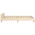 Estructura de cama sin colchón tela crema 120x200