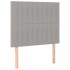 Estructura de cama sin colchón tela gris claro 120x200