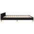 Cama sin colchón tela negro 160x200