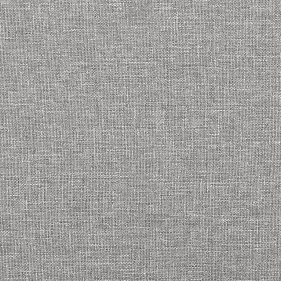 Cama sin colchón tela gris claro 140x190