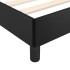 Estructura de cama sin colchón cuero sintético negro 90x190