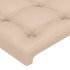 Estructura cama sin colchón cuero sintético capuchino