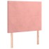 Estructura de cama sin colchón terciopelo rosa 100x200
