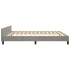 Estructura de cama sin colchón terciopelo gris claro 160x200