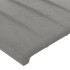 Estructura de cama sin colchón terciopelo gris claro 90x190