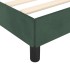 Estructura de cama sin colchón terciopelo verde oscuro