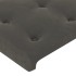 Estructura de cama sin colchón terciopelo gris oscuro