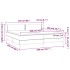 Cama box spring con colchón terciopelo gris claro 200x200