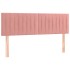 Cama box spring con colchón terciopelo rosa 140x190
