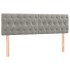 Cama box spring con colchón terciopelo gris claro 140x200