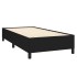 Cama box spring con colchón tela negro 100x200