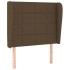 Cama box spring con colchón tela marrón oscuro 90x190