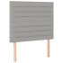 Cama box spring con colchón tela gris claro 100x200