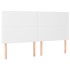 Cama box spring con colchón cuero sintético blanco 160x200