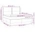 Cama box spring con colchón terciopelo rosa 180x200