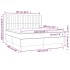 Cama box spring con colchón terciopelo rosa 160x200